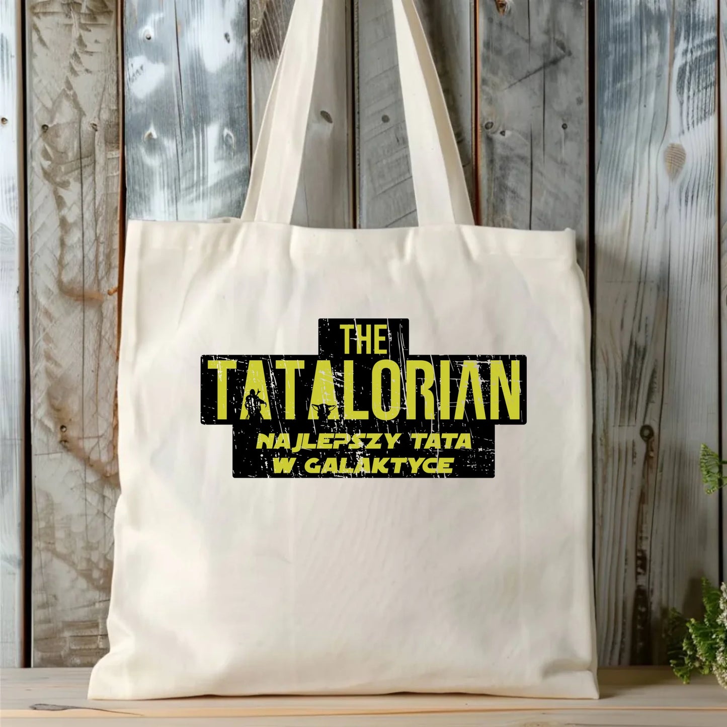 Personalizowana eco torba z nadrukiem dla taty - naturalna - prezent dla taty, Dzień Ojca, Święta, Urodziny