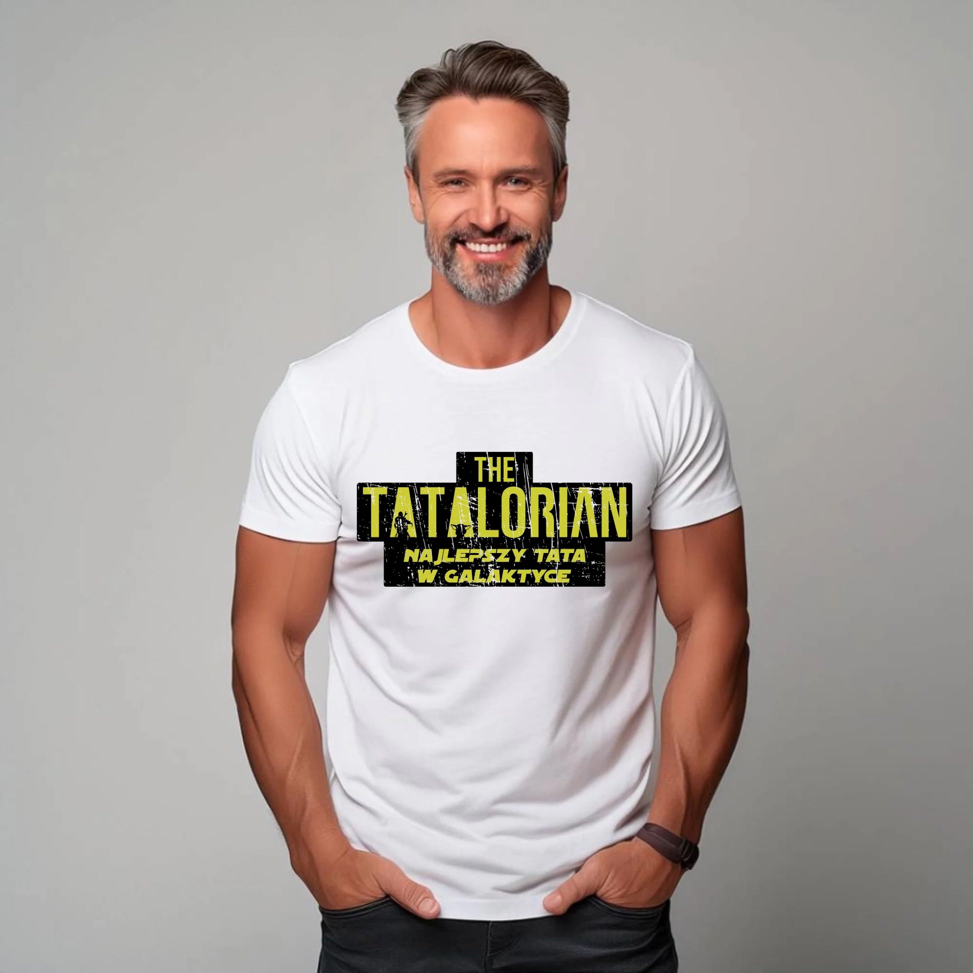 Personalizowana koszulka dla taty – T-shirt z nadrukiem prezent dla taty na Dzień Ojca, urodziny