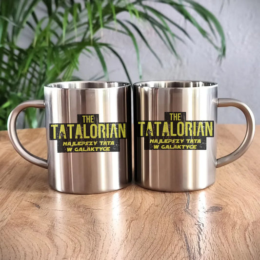Metalowy kubek dla taty, prezent na Dzień Ojca, prezent dla taty