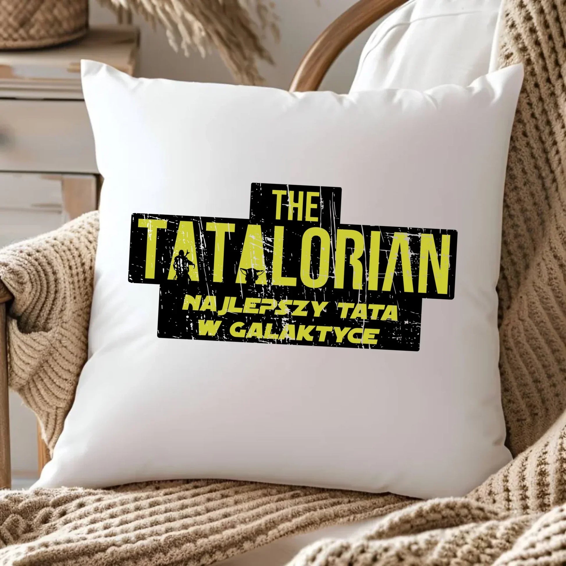 Tatalorian najlepszy tata w galaktyce | Poduszka dla taty DT59 - StoryCups.pl