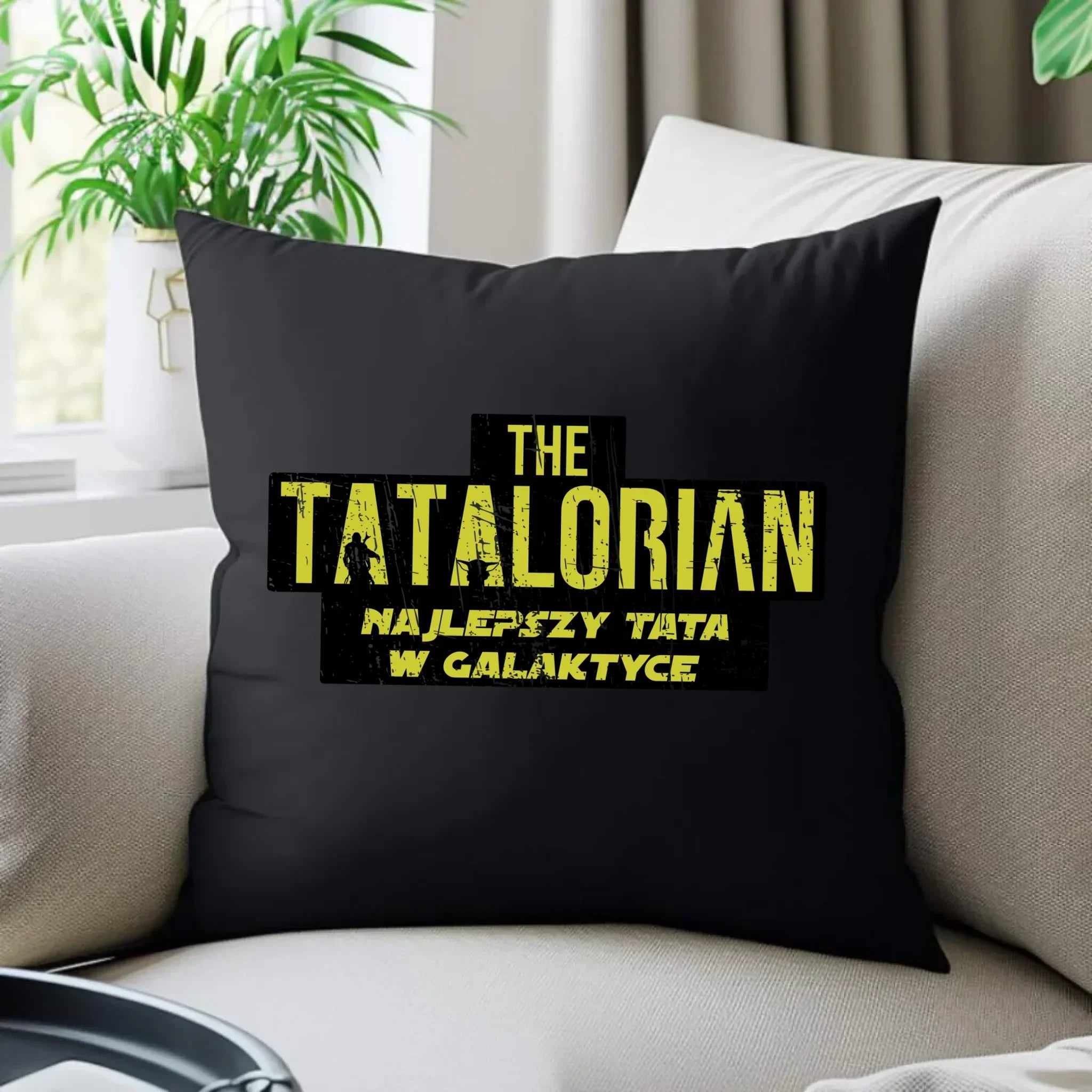 Tatalorian najlepszy tata w galaktyce | Poduszka dekoracyjna dla taty DT59 - StoryCups.pl