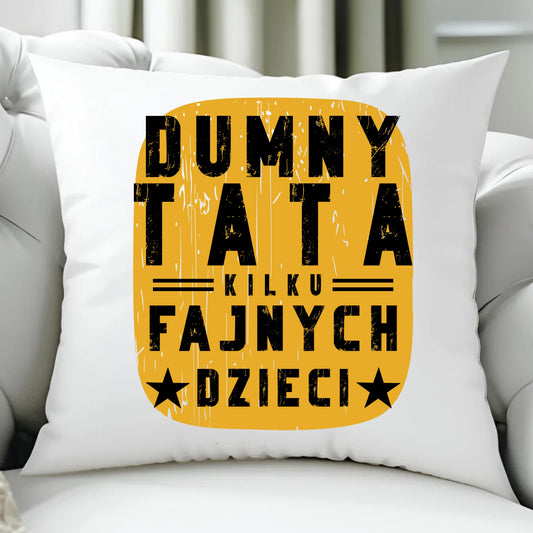Poduszka z nadrukiem prezent dla taty Dzień Ojca Święta urodziny