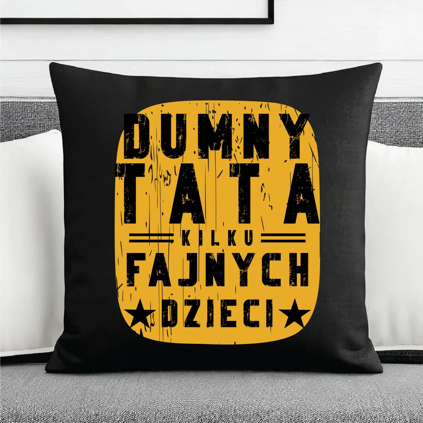 Prezent dla taty, na święta, na Dzień Ojca, urodziny - duża poduszka dekoracyjna