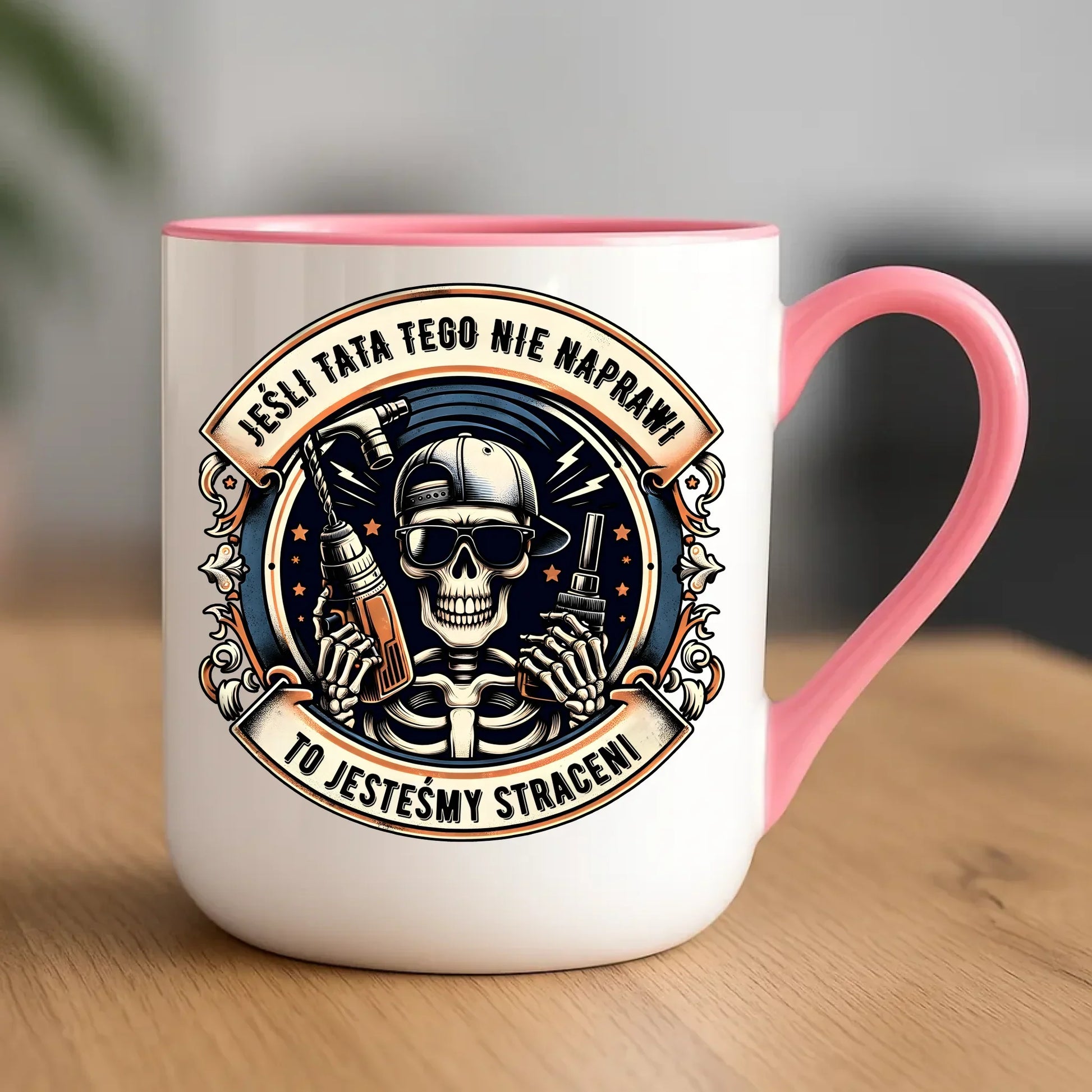 Jeśli tata tego nie naprawi | Kubek elegant dla taty DT61 - StoryCups.pl