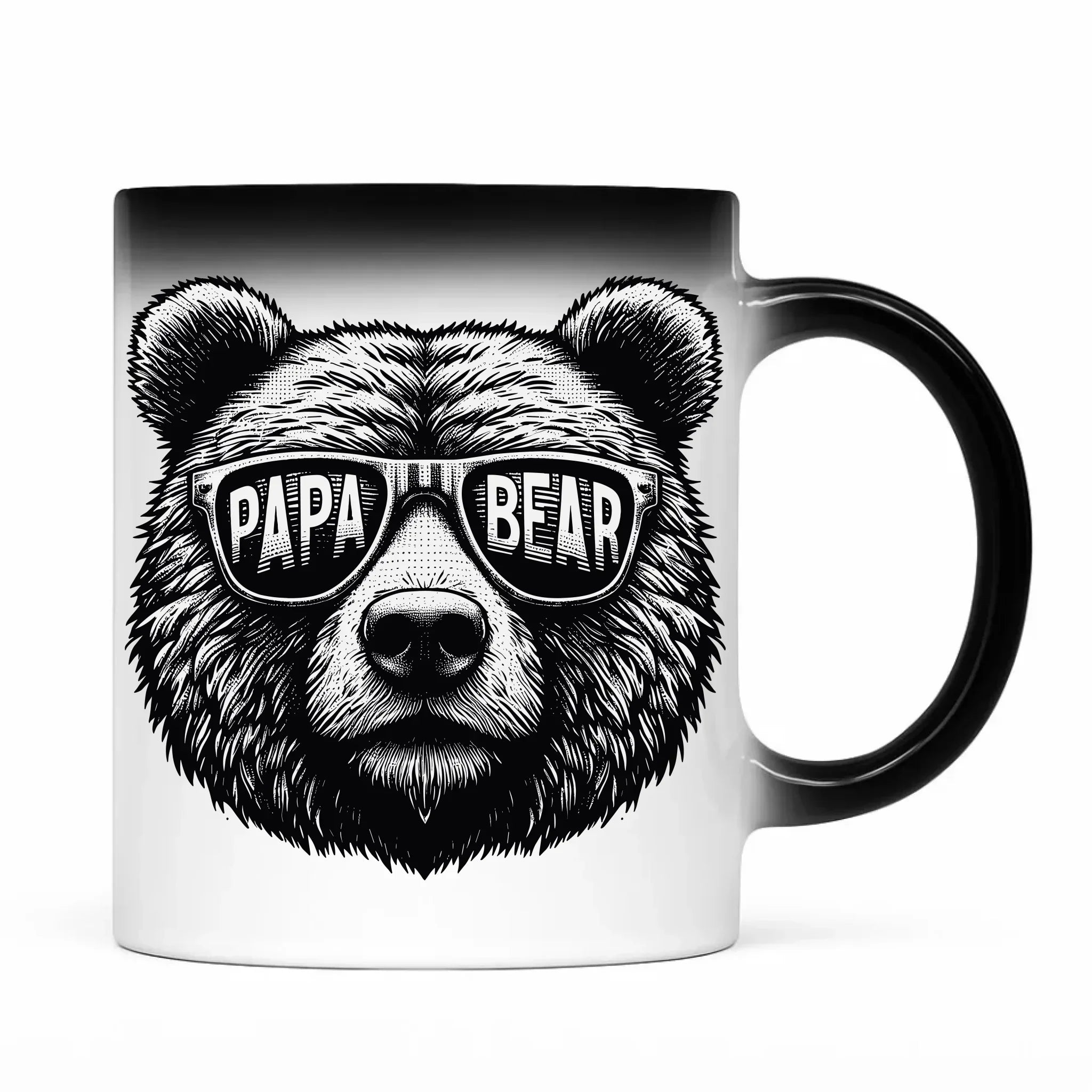 Papa bear | Kubek magiczny prezent dla taty DT62 - StoryCups.pl