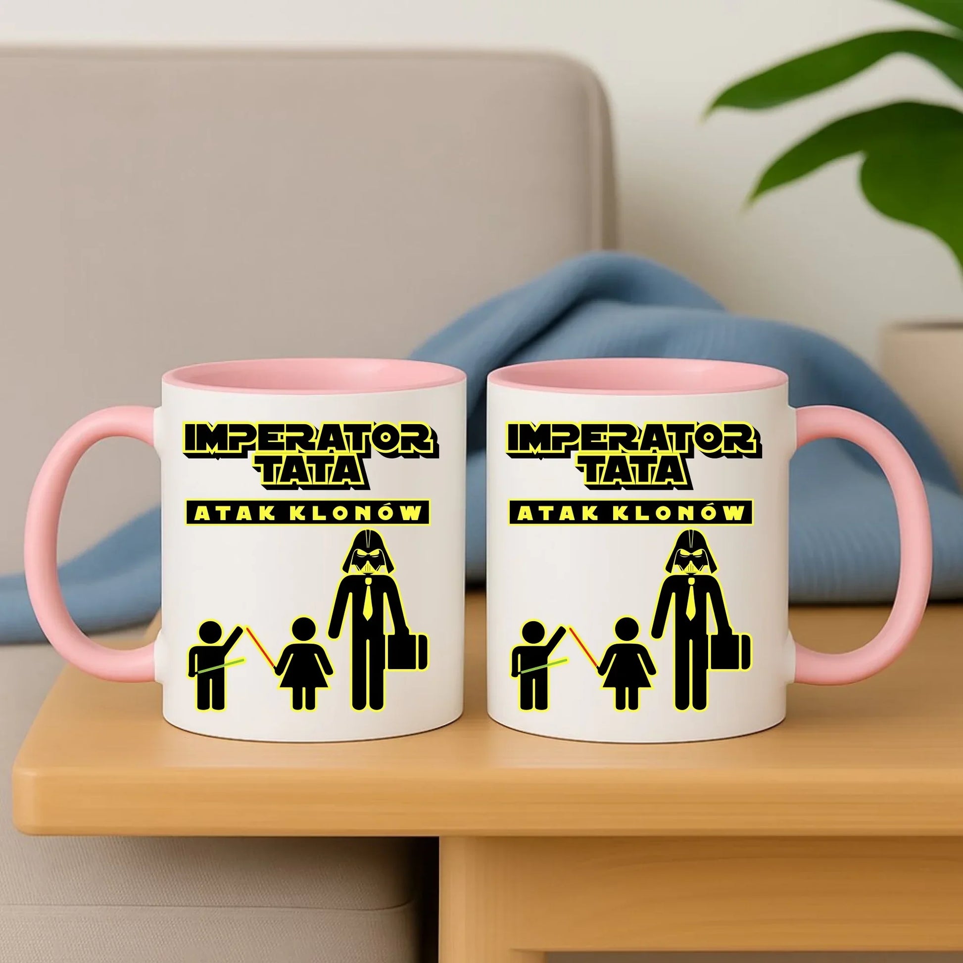 Imperator tata atak klonów | Kubek prezent dla taty bliźniaków DT63 - StoryCups.pl
