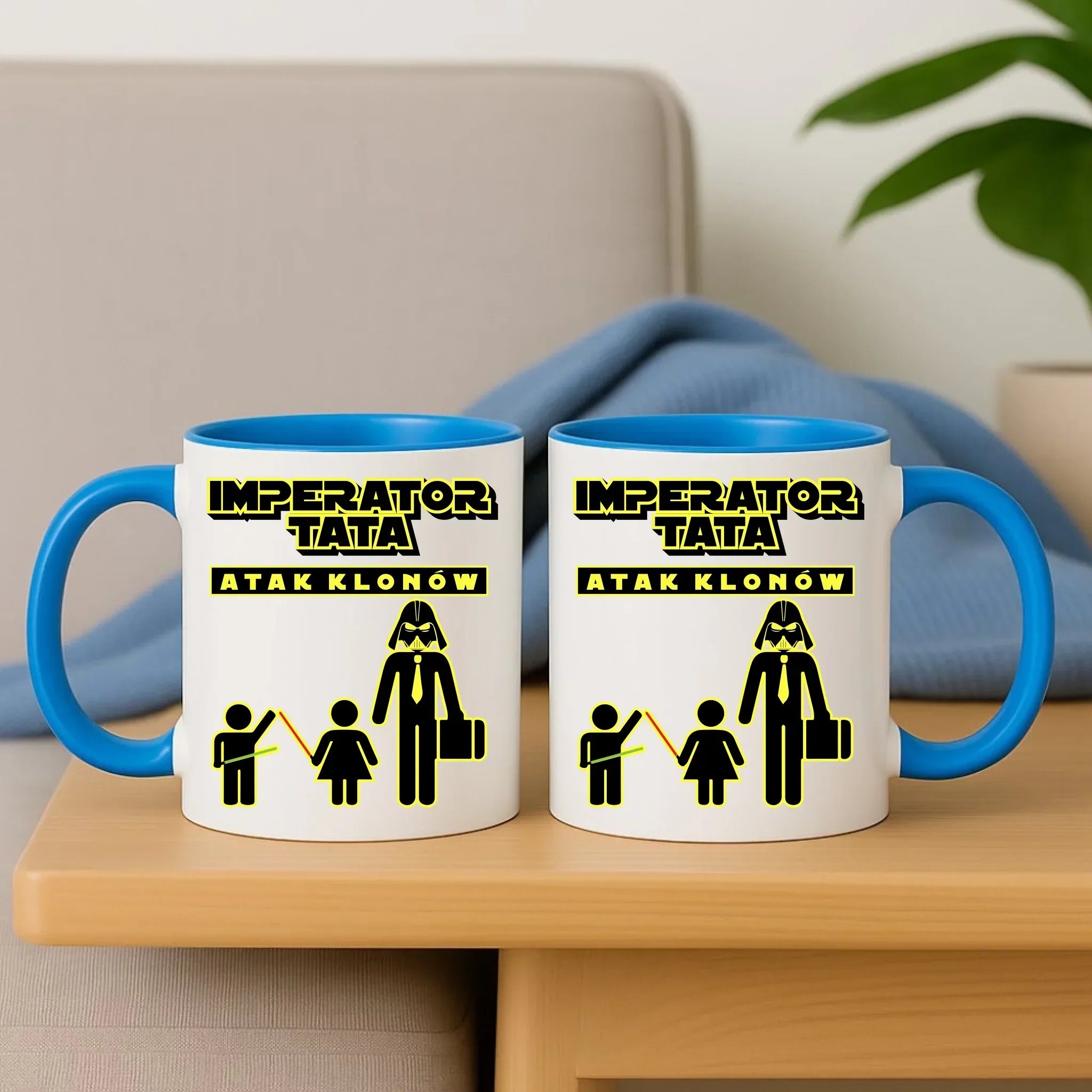 Imperator tata atak klonów | Kubek prezent dla taty bliźniaków DT63 - StoryCups.pl