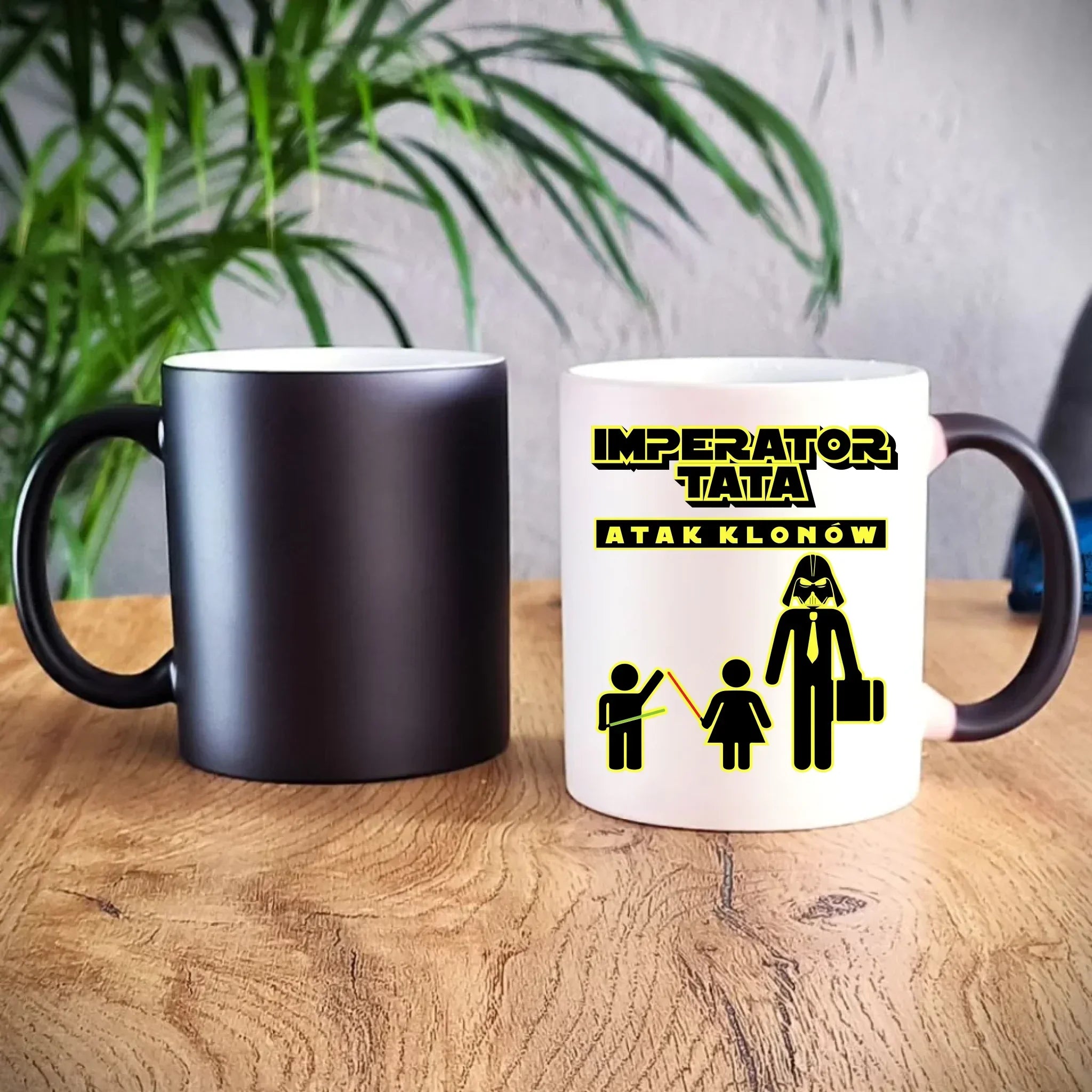 Imperator tata atak klonów | Kubek magiczny prezent dla taty bliźniaków DT63 - StoryCups.pl