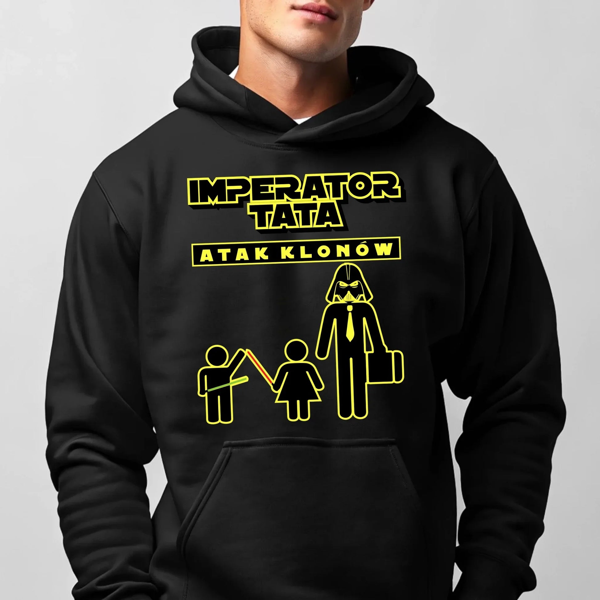 Imperator tata atak klonów | Bluza męska z kapturem dla taty DT63 - StoryCups.pl