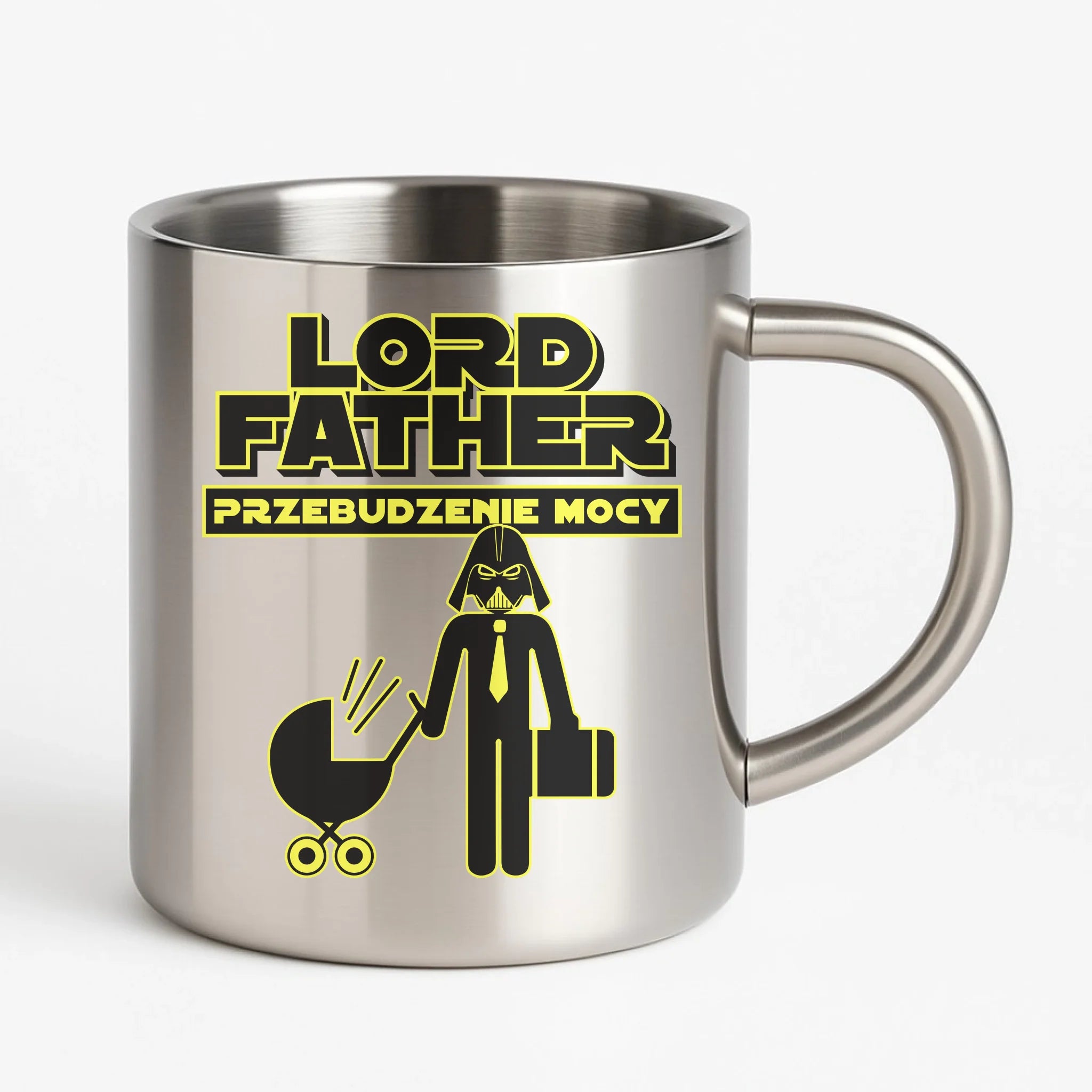 Lord Father przebudzenie mocy | Metalowy kubek dla taty DT64 - StoryCups.pl