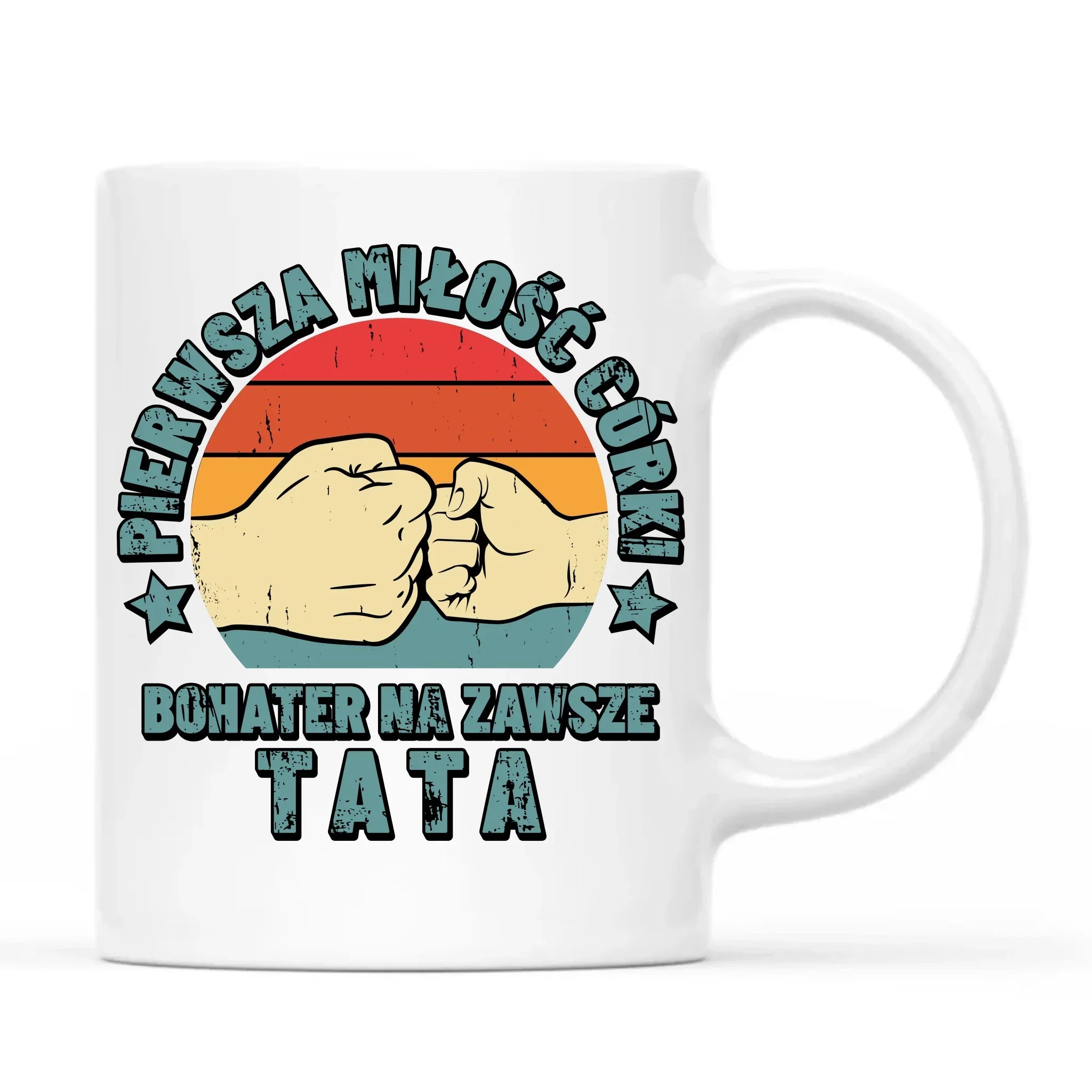 Tata pierwsza miłość córki | Kubek prezent dla taty od córki DT67 - StoryCups.pl
