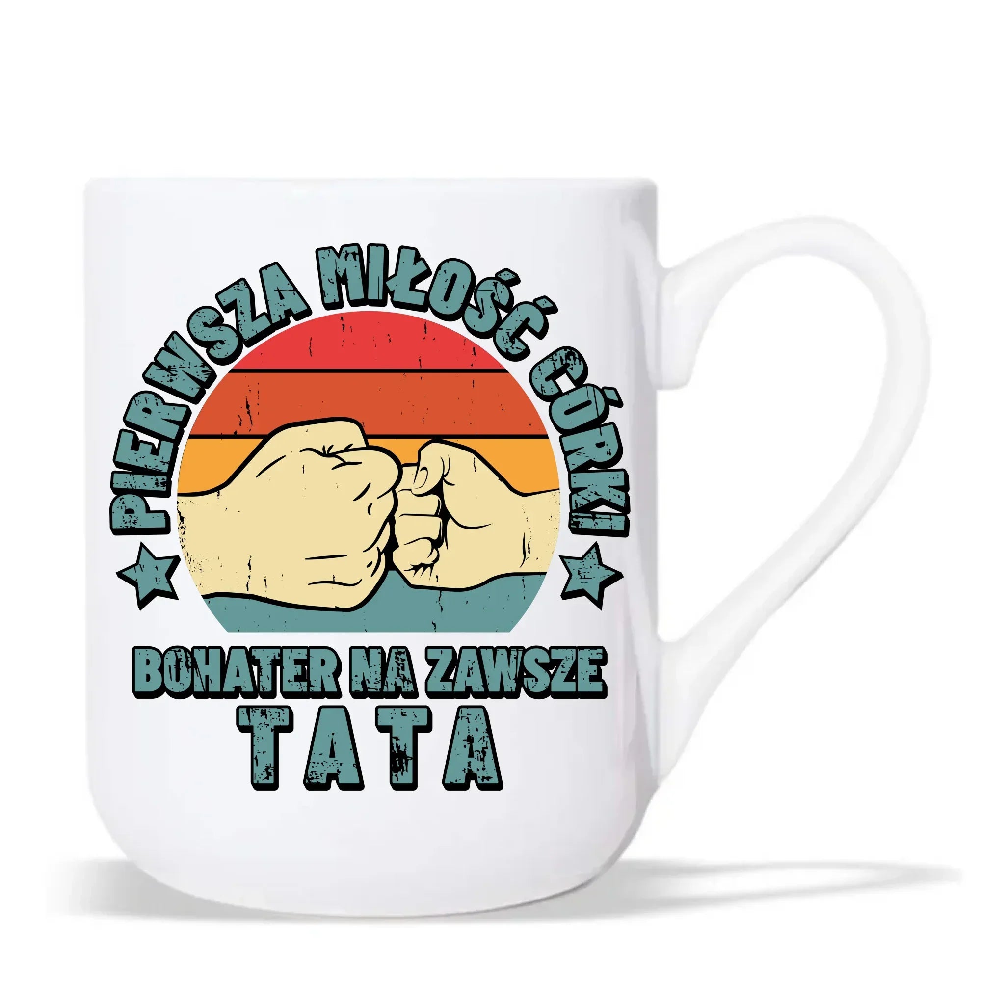 Tata pierwsza miłość córki | Kubek elegant prezent dla taty od córki DT67 - StoryCups.pl