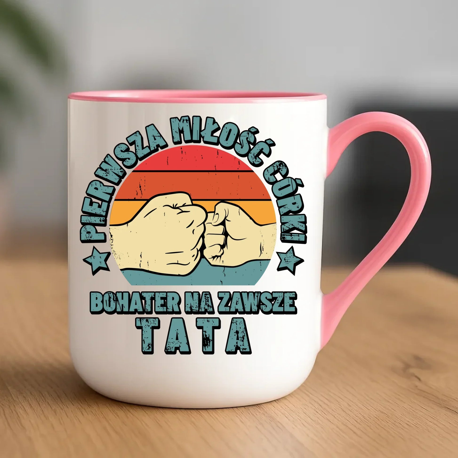 Tata pierwsza miłość córki | Kubek elegant prezent dla taty od córki DT67 - StoryCups.pl