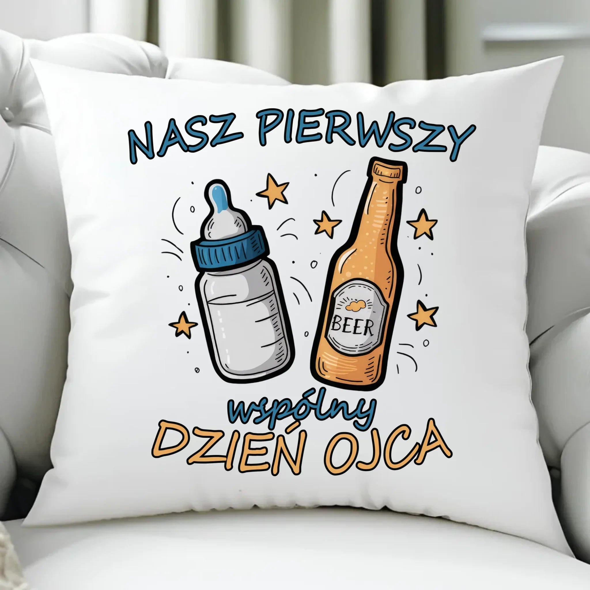 Nasz pierwszy Dzień Ojca | Poduszka prezent dla taty DT68 - StoryCups.pl