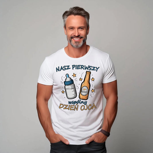 Personalizowana koszulka dla taty – T-shirt z nadrukiem prezent dla taty na Dzień Ojca, urodziny