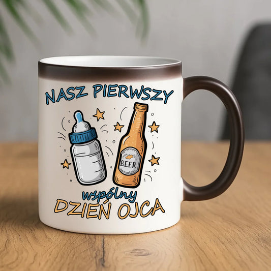 Prezent na Dzień Ojca urodziny imieniny kubek magiczny z nadrukiem