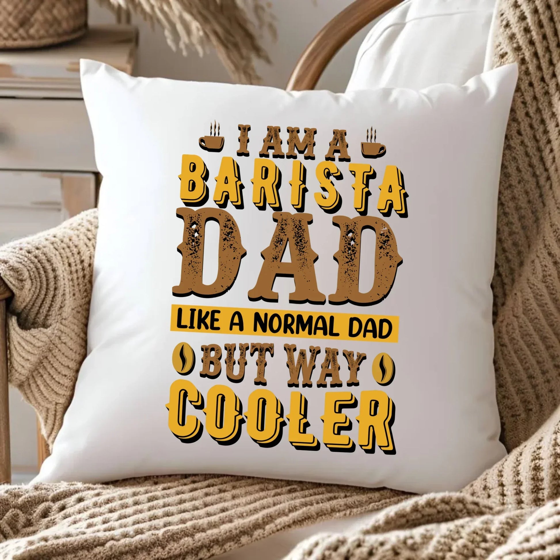 Barista | Poduszka z nadrukiem dla taty DT69 - StoryCups.pl