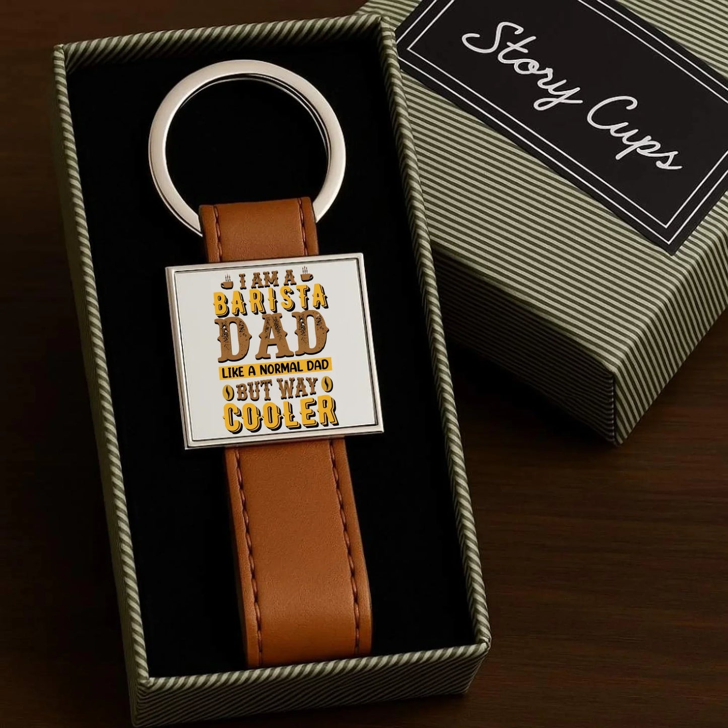Barista | Brelok z nadrukiem dla taty DT69 - StoryCups.pl