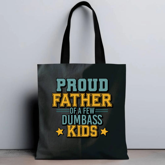 Personalizowana eco torba z nadrukiem dla taty - czarna - prezent dla taty, Dzień Ojca, Święta, Urodziny