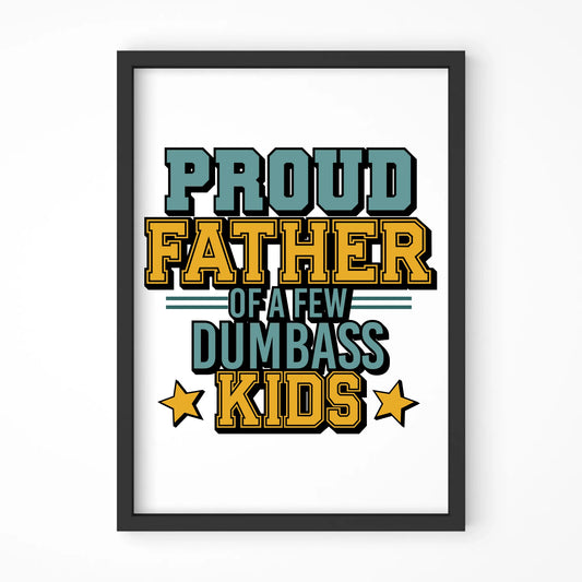 Proud father | Plakat w ramie dla taty DT70