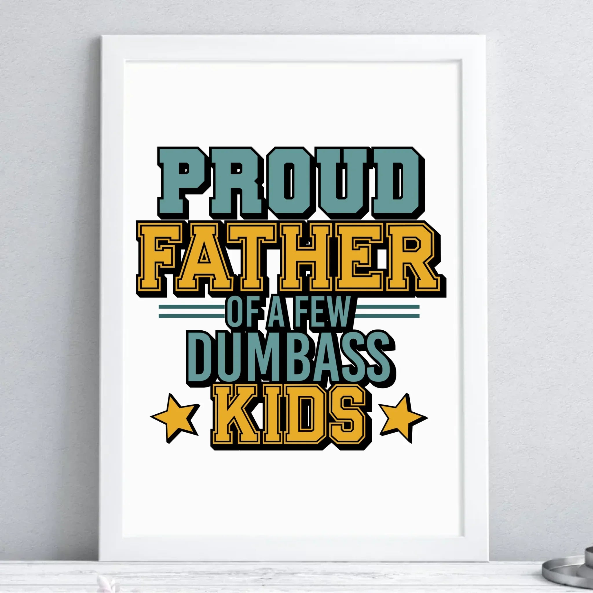 Proud father | Plakat w ramie dla taty DT70 - StoryCups.pl