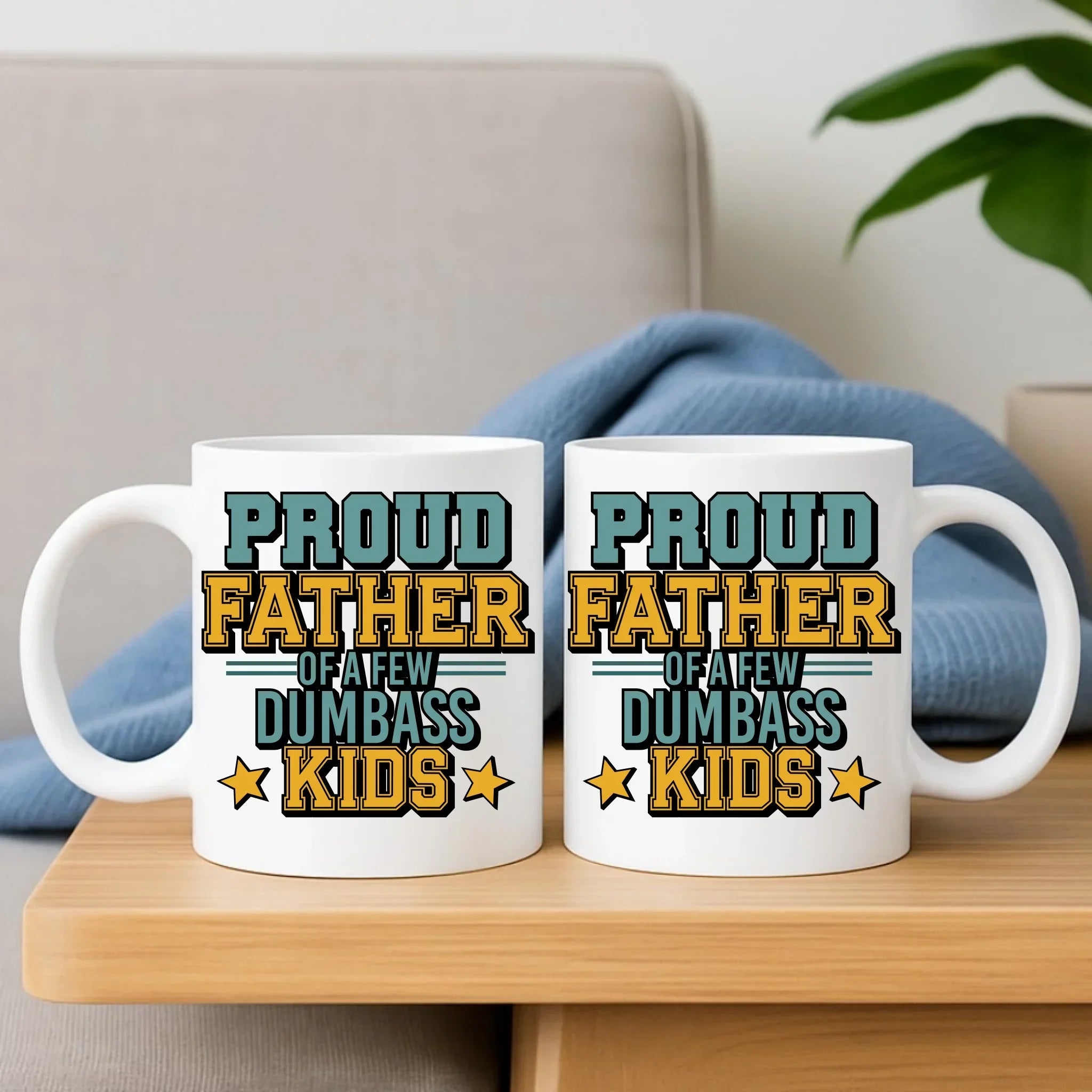 Proud father | Zestaw poduszka i kubek dla taty DT70 - StoryCups.pl
