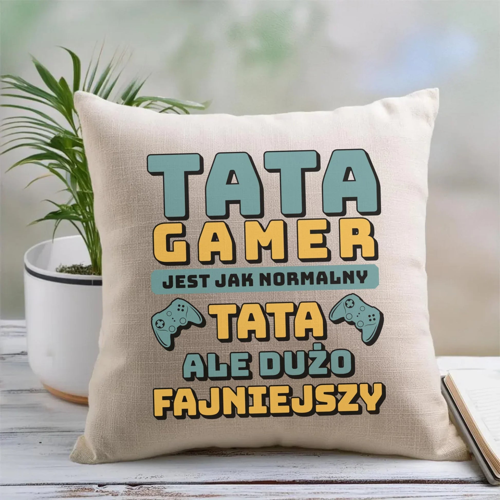 Tata gamer | Poduszka dla taty DT71 - StoryCups.pl