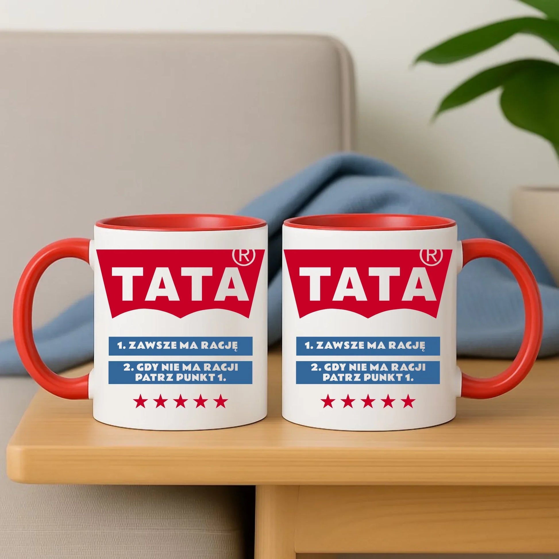 Tata zawsze ma rację | Kubek prezent dla taty DT72 - StoryCups.pl