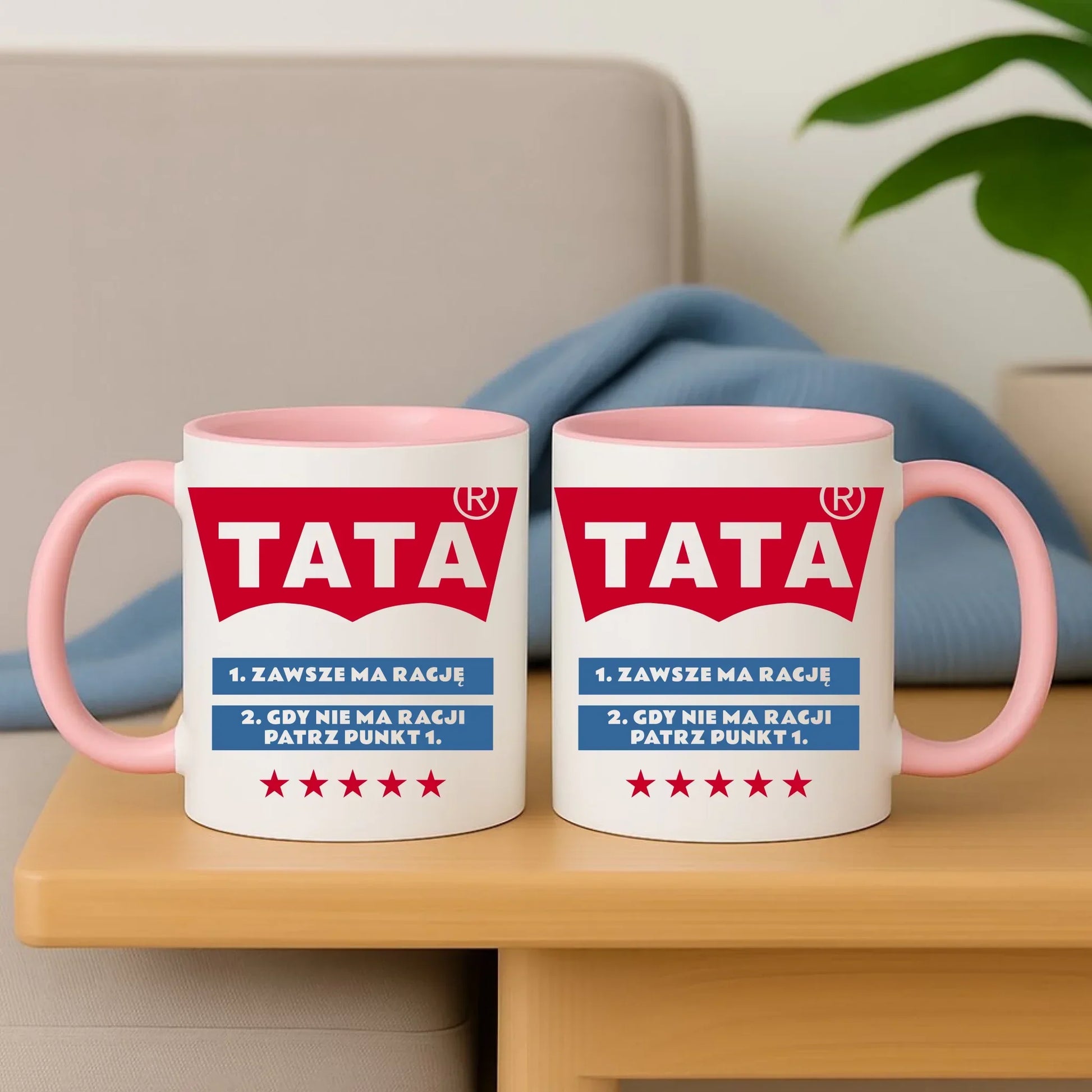 Tata zawsze ma rację | Kubek prezent dla taty DT72 - StoryCups.pl