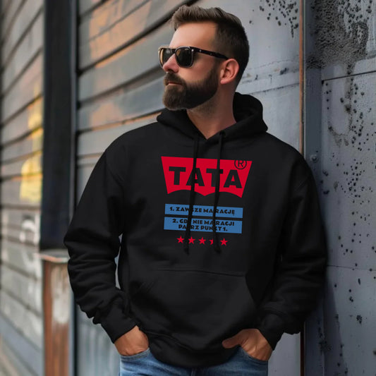 Bluza męska z kapturem na prezent dla taty na urodziny, Dzień Ojca, święta