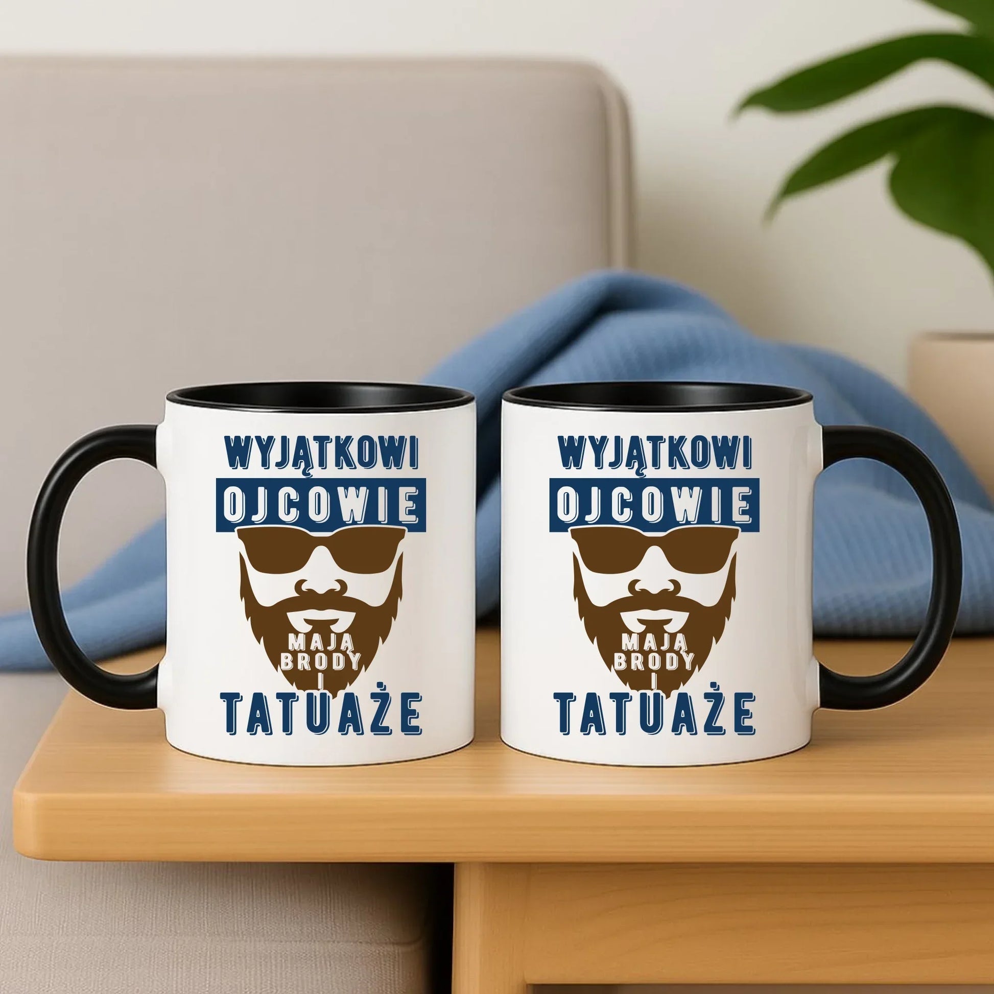 Wyjątkowi ojcowie mają brody i tatuaże | Kubek dla taty DT73 - StoryCups.pl