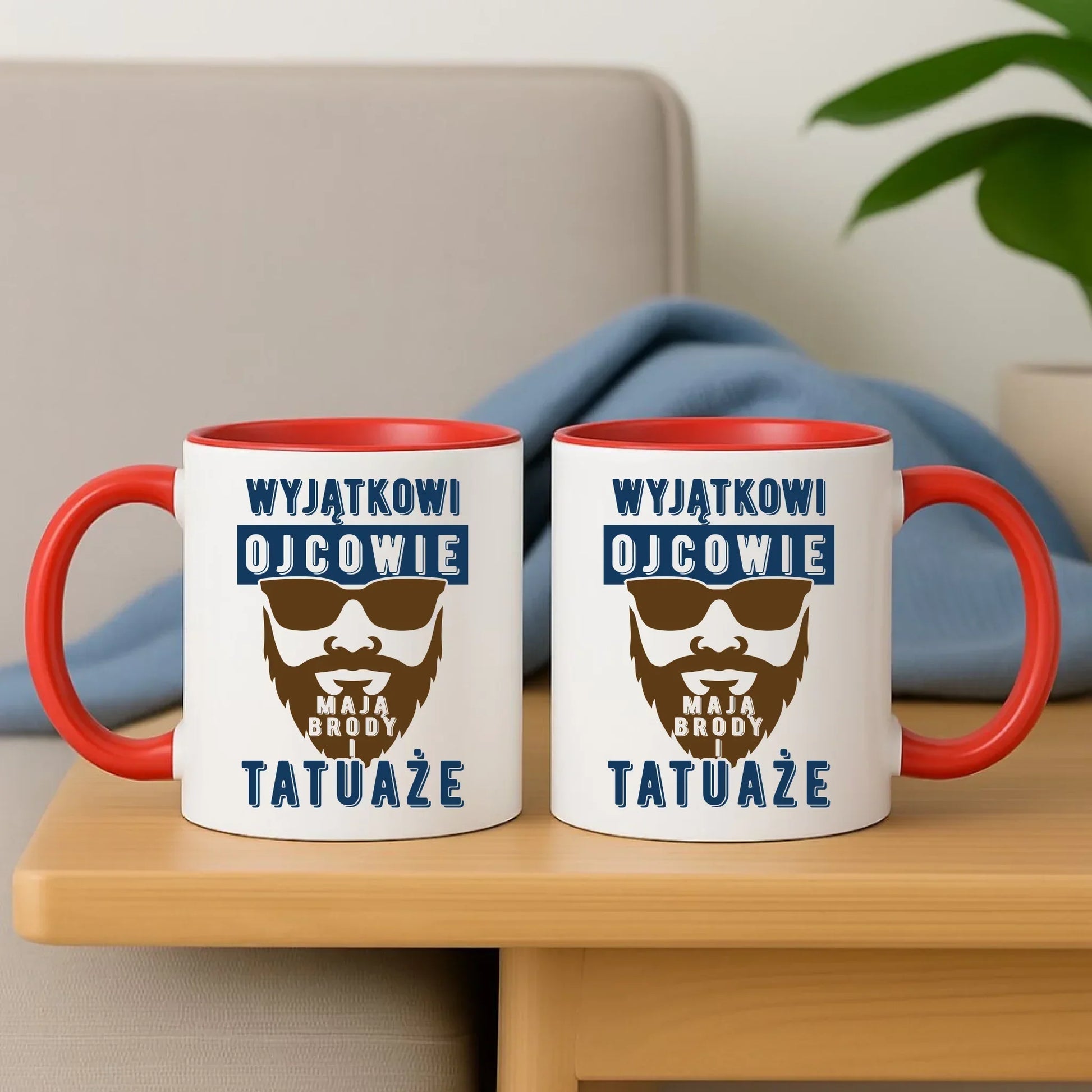 Wyjątkowi ojcowie mają brody i tatuaże | Kubek dla taty DT73 - StoryCups.pl