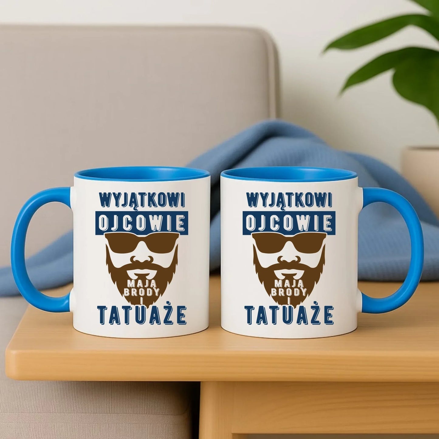 Wyjątkowi ojcowie mają brody i tatuaże | Kubek dla taty DT73 - StoryCups.pl
