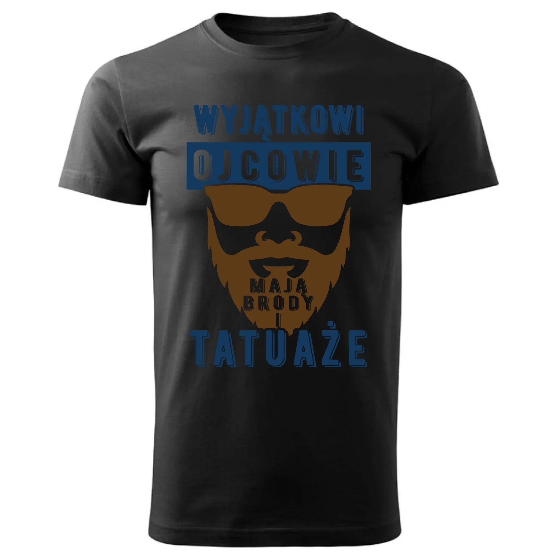 Wyjątkowi ojcowie mają brody i tatuaże | Koszulka męska dla taty DT73 - StoryCups.pl