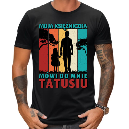 Prezent dla taty koszulka z nadrukiem DZIEŃ OJCA TATA