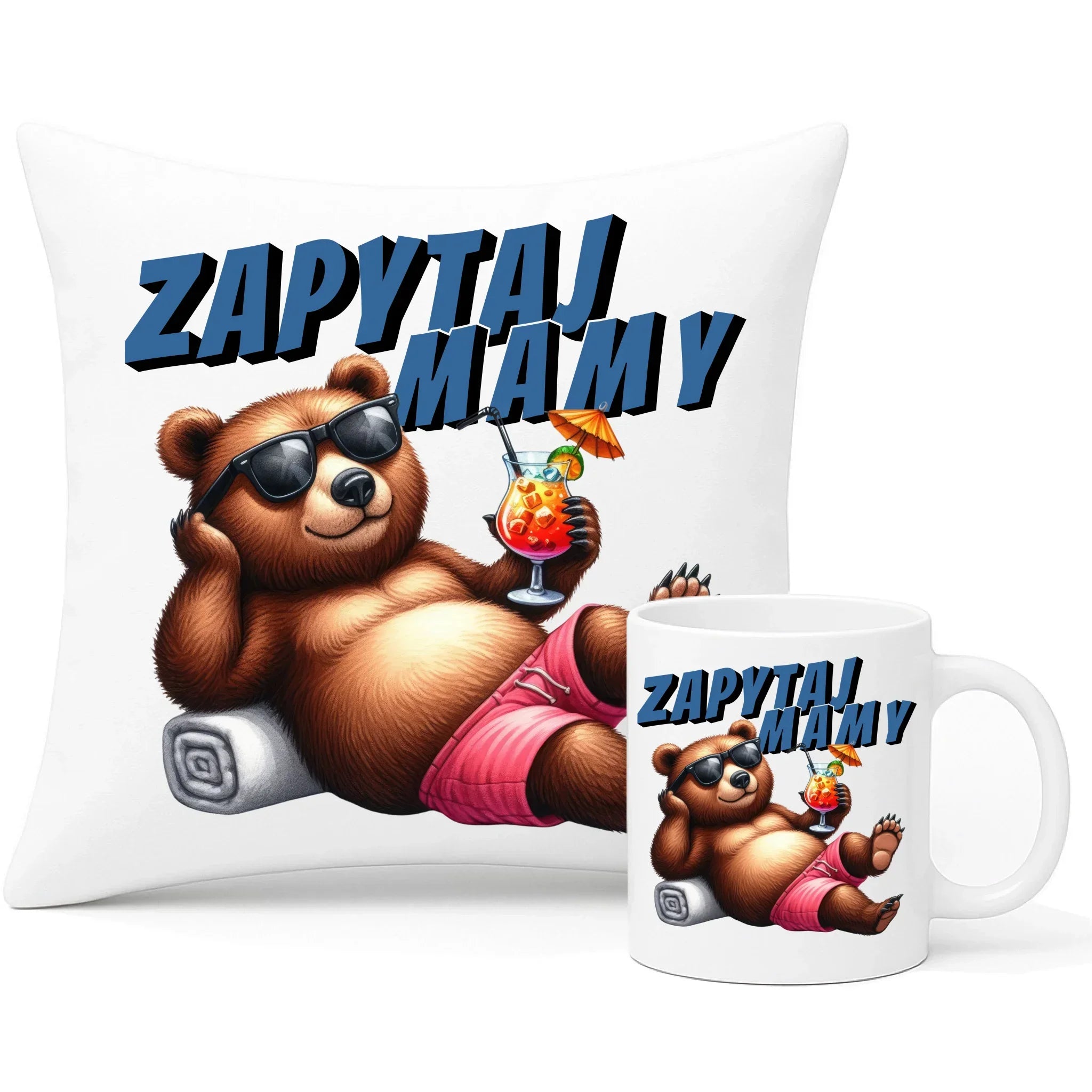 Zapytaj mamy | Zestaw poduszka i kubek dla taty DT77 - StoryCups.pl