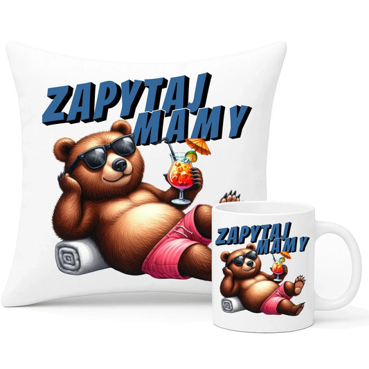 Zapytaj mamy | Zestaw poduszka i kubek dla taty DT77 - StoryCups.pl