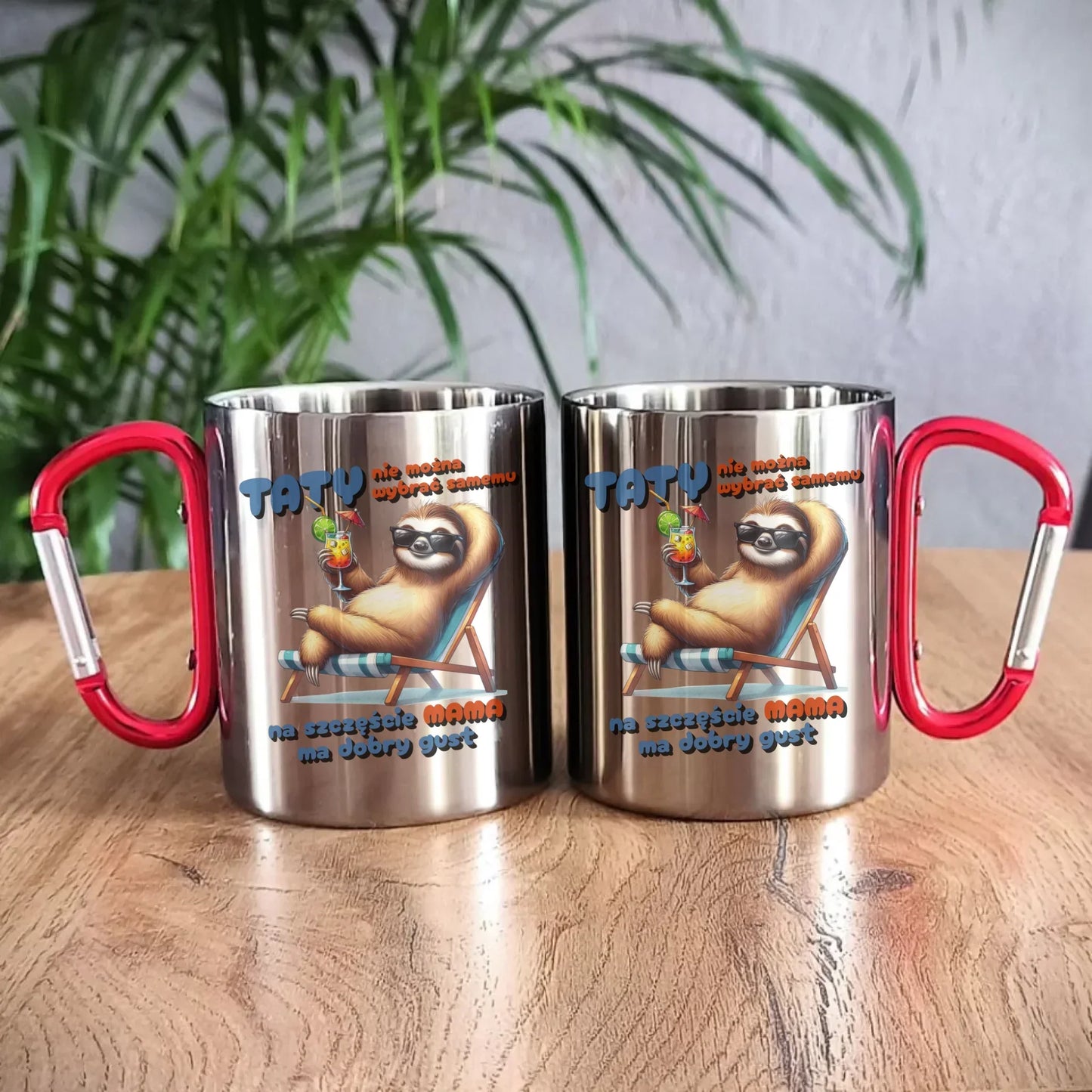 Mama ma dobry gust | Metalowy kubek dla taty DT78 - StoryCups.pl