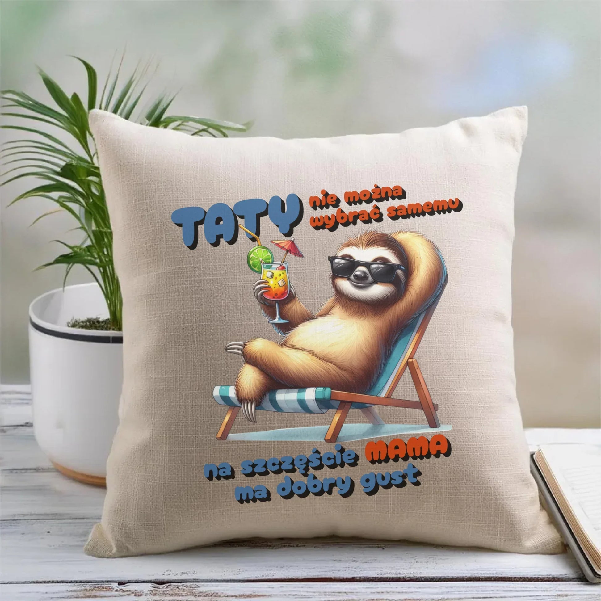 Mama ma dobry gust | Poduszka dla taty DT78 - StoryCups.pl