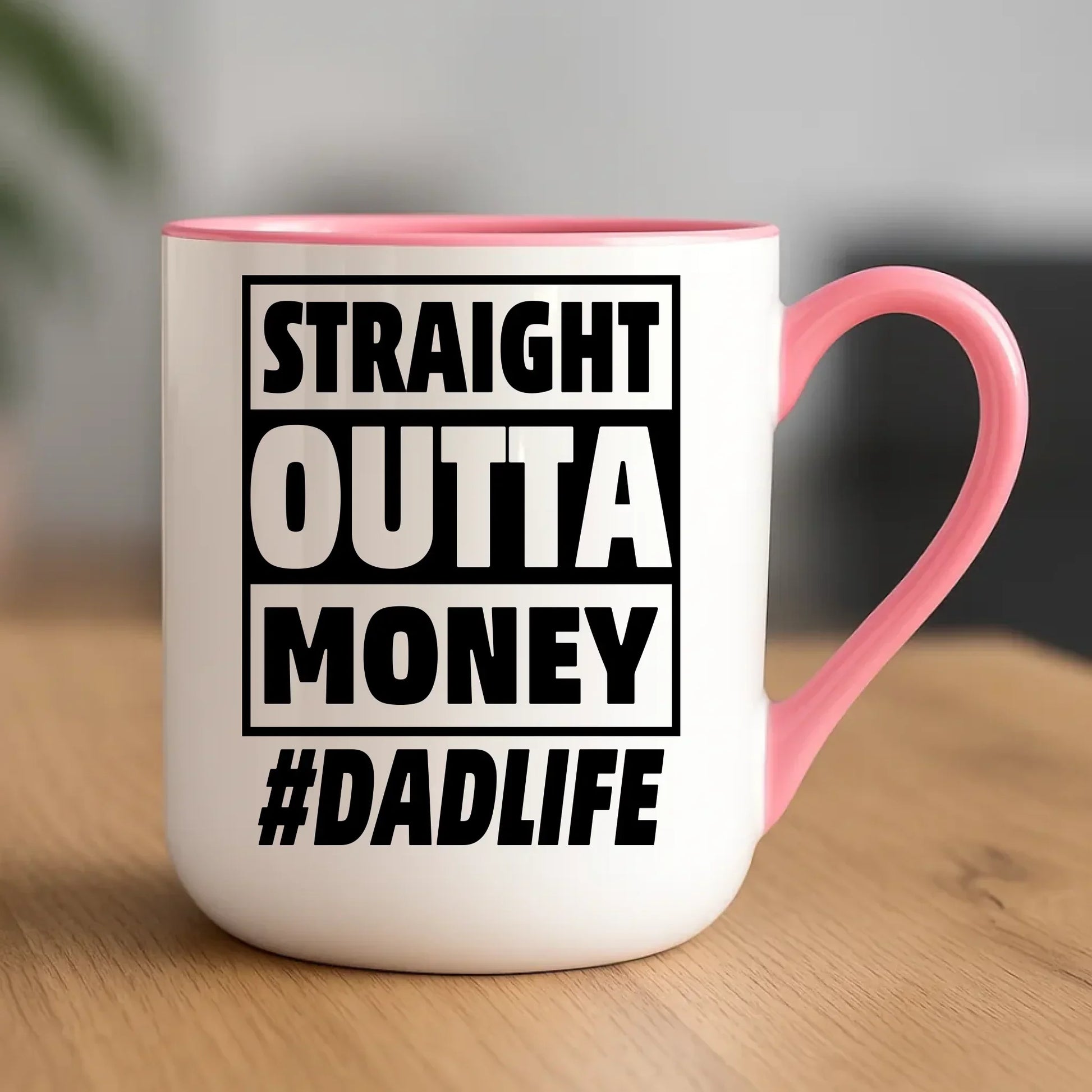Straight outta money #dadlife | Kubek elegant dla taty DT79 - StoryCups.pl