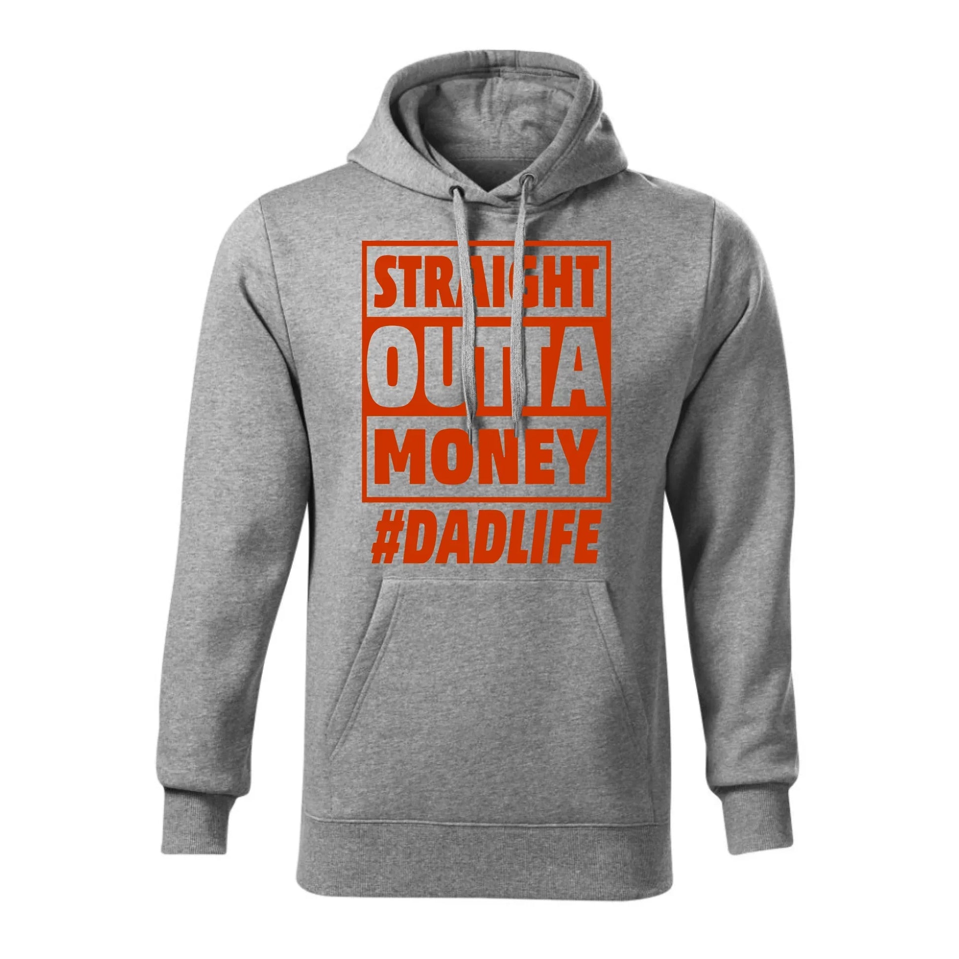 Straight outta money #dadlife | Bluza męska z kapturem dla taty DT79 - StoryCups.pl