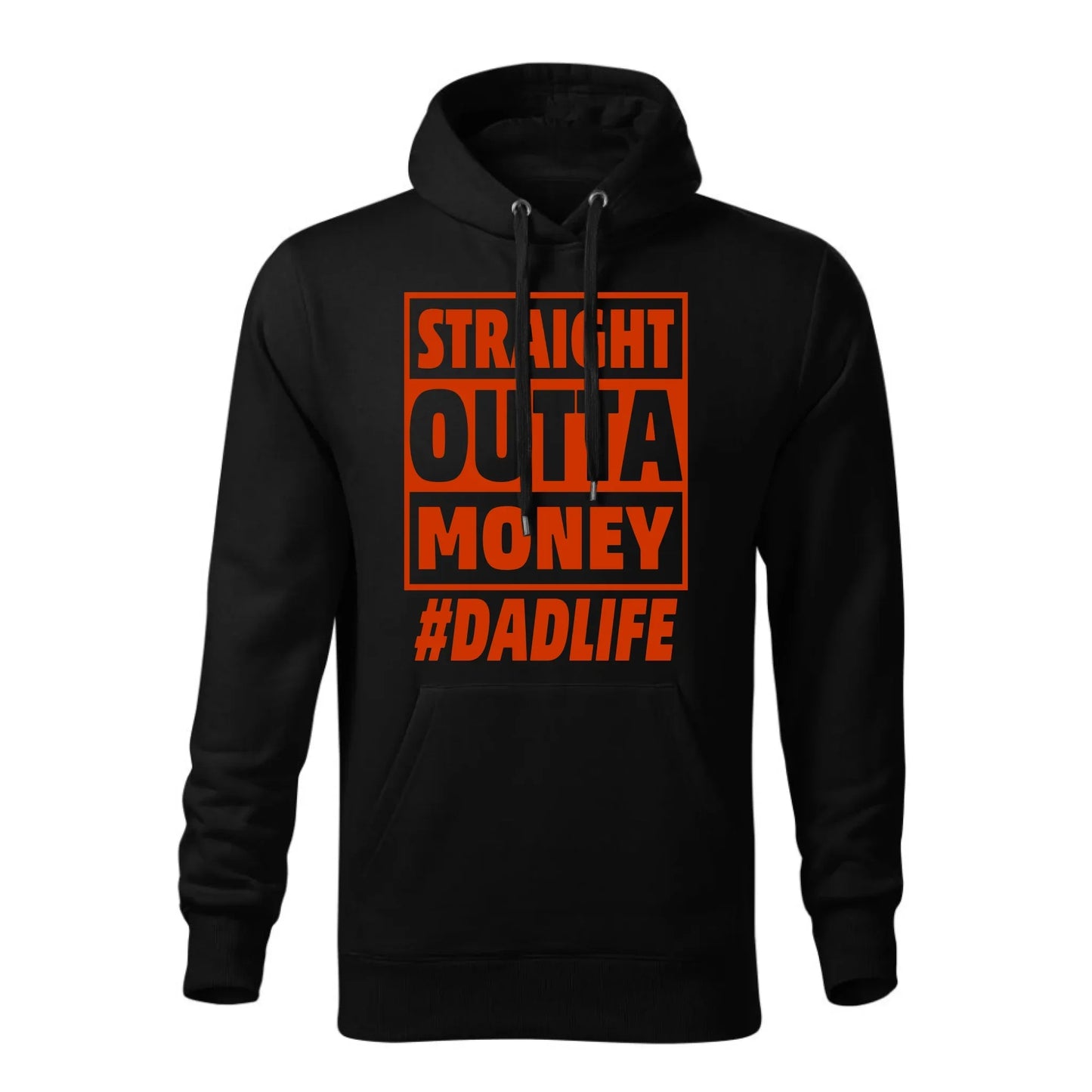 Straight outta money #dadlife | Bluza męska z kapturem dla taty DT79 - StoryCups.pl