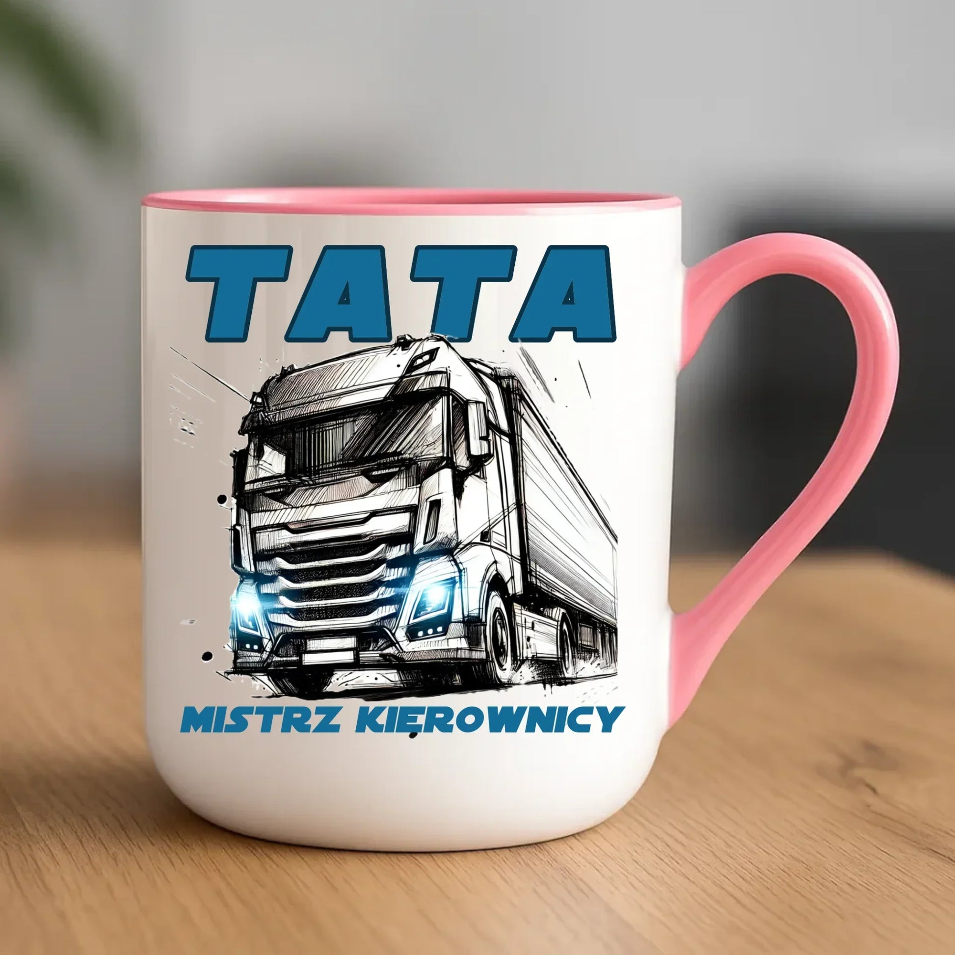 Mistrz kierownicy | Kubek elegant dla taty kierowcy ciężarówki DT80 - StoryCups.pl