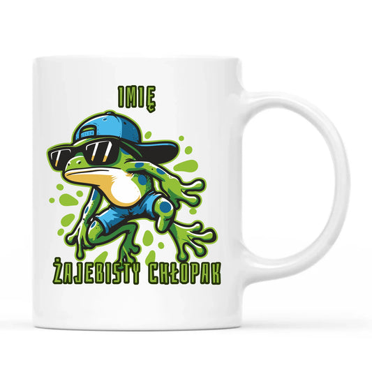 Ceramiczny kubek z zabawnym napisem - prezent na Dzień Chłopaka