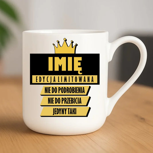 Kubek elegant - Edycja Limitowana prezent dla niego - personalizowany DCH03 - StoryCups.pl