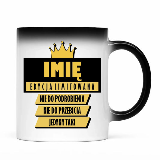 Kubek magiczny - Edycja Limitowana prezent dla niego - personalizowany DCH03 - StoryCups.pl