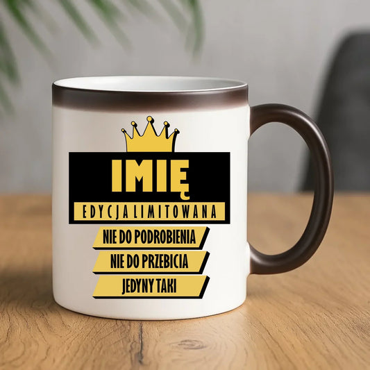 Kubek magiczny - Edycja Limitowana prezent dla niego - personalizowany DCH03 - StoryCups.pl
