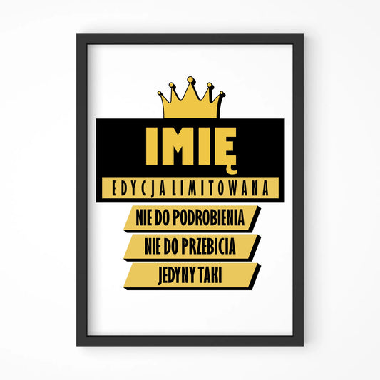 Plakat w ramie na Dzień Chłopaka