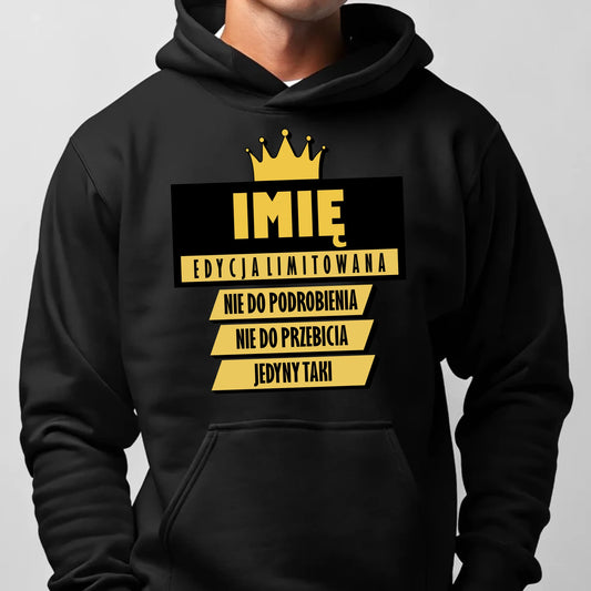 Męska bluza hoodie z nadrukiem na Dzień Chłopaka