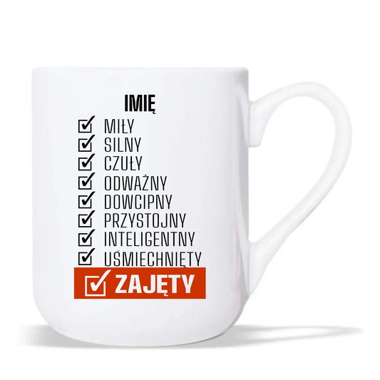 Ceramiczny kubek z nadrukiem dla chłopaka - prezent na Dzień Chłopaka